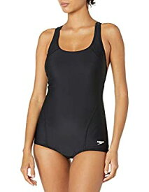 【中古】【輸入品・未使用】Speedo Women's Plus-Size Powerflex Conservative Ultraback One-Piece Swimsuit Black 24