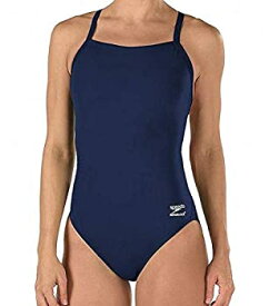 【中古】【輸入品・未使用】Speedo レディース 水着 ワンピース Endurance+ フライバック 無地 大人用 チームカラー 32 ブルー