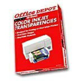 【中古】【輸入品・未使用】Office Depot(R) Inkjet Transparency Film Clear by Office Depot