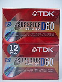 【中古】【輸入品・未使用】TDK Superior Normal Bias D60 Blank Recordable Cassette Tapes 12-Pack