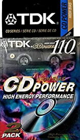 【中古】【輸入品・未使用】TDK CD Power 110 カセット 高バイアスオーディオカセットテープ 2パック