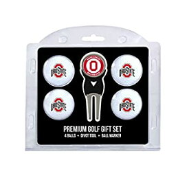 【中古】【輸入品・未使用】Team Golf 22806 Ohio State Buckeyes Pack of 4 Golf Balls and Divet Tool Gift Set