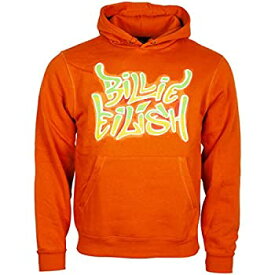 【中古】【輸入品・未使用】Billie Eilish メンズ Airbrush Flames Blohsh (バックプリント) フード付きスウェットシャツ オレンジ US サイズ: X-Large カラー: オレンジ