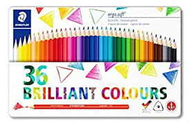 【中古】【輸入品・未使用】Staedtler 157?m36?Ergosoft三角形Colouring Pencil Assorted Colours、Tin of 36