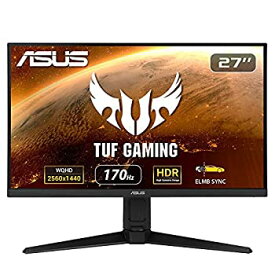 【中古】ASUSTek TUFゲーミングモニター VG27AQL1A (27インチ/PS5 対応/WQHD/IPS/1ms(MPRT)/170Hz/HDR/NVIDIA ULMB/DPHDMI)