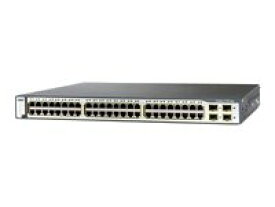 【中古】CISCO Catalyst 3750-48PS-E スタッカブル マルチレイヤ イーサネット PoE対応 スイッチ WS-C3750-48PS-E