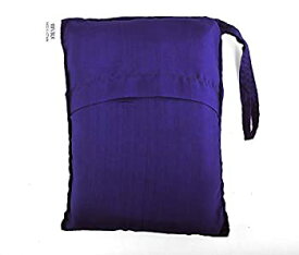 【中古】パープルブルー100％ピュアマルベリーシルクシングル寝袋ライナートラベルシート寝袋83"x 33"