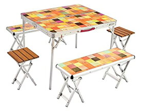 【中古】コールマン(Coleman) テーブル ナチュラルモザイクファミリーリビングセットプラス 約13.2kg 2000026757