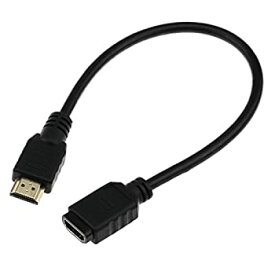 【中古】Turnwin HDMI 延長ケーブル ファイヤーTVスティックに対応 金メッキ 30CM (タイプAオス - タイプAメス) ブラック