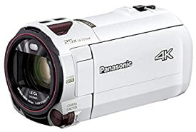 【中古】パナソニック 4K ビデオカメラ VZX992M 64GB 光学20倍ズーム ピュアホワイト HC-VZX992M-W