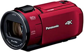 【中古】パナソニック 4K ビデオカメラ VZX1M 64GB あとから補正 レッド HC-VZX1M-R