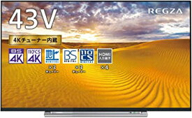 【中古】REGZA 東芝 43V型地上・BS・110度CSデジタル4Kチューナー内蔵 LED液晶テレビ 43M520X