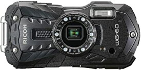 【中古】RICOH WG-60 ブラック 本格防水デジタルカメラ 14メートル防水 耐衝撃 防塵 耐寒 高画質1600万画素 水中専用マーメードモード搭載 仕事に使える