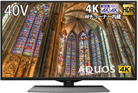 【中古】シャープ 40V型 4K チューナー内蔵 液晶 テレビ AQUOS Android TV HDR対応 4T-C40BJ1