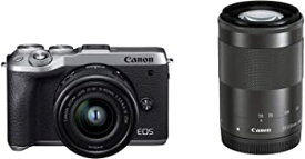 【中古】Canon ミラーレス一眼カメラ EOS M6 Mark II ダブルズームキット シルバー EOSM6MK2SL-WZK