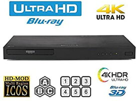 【中古】HDI 新しいLG電子Ubk80 UHD - 4K - 2D / 3D - リージョンフリーブルーレイディスクのDVDプレーヤー - PAL/NTSC - Usbの - 100-240V 50 / 60Hzの