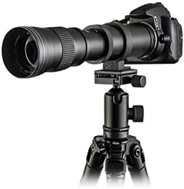 【中古】Mcoplus 420-800mm f/8.3 手動望遠ズームレンズ + Tマウント Canon EOS T3 T3i T4i T5 T5i T6 T6i T6s T7 T7i SL1 SL2 6D 7D 60D 70D 77D 80D 5D
