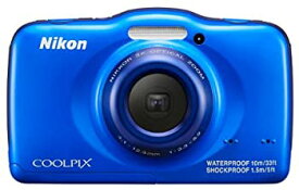 【中古】Nikon デジタルカメラ S32 防水 1300万画素 ブルー S32BL