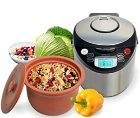 【中古】VitaClay VM7900-6 Smart Organic Multi-Cooker- A Rice Cooker, Slow Cooker, Digital Steamer plus bonus Yogurt Maker, 6 Cup/3.2-Quart by V