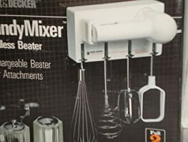 【中古】Handy Cordless Beater Mixer Set, Counter or Wall Mount, 4 Attachments by BLACK+DECKER