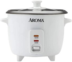 【中古】Aroma 6-Cup Pot-Style Rice Cooker, White by Aroma
