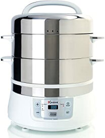 【中古】Euro Cuisine FS2500 Electric Food Steamer, White/Stainless Steel by Euro Cuisine