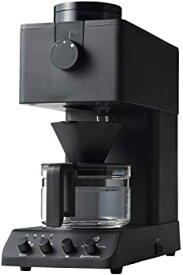 【中古】ツインバード 全自動コーヒーメーカー ミル付き コーン式 3杯用 蒸らし 湯温調節 ブラック CM-D457B