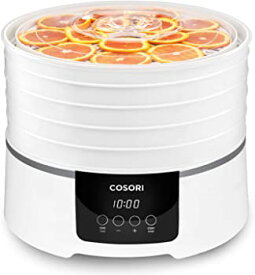 【中古】COSORI Food Dehydrator Machine (50 Recipes) Dryer for Fruit, Meat, Beef Jerky, Vegetables Dog Treats, 5 BPA-Free Trays, with Timer and