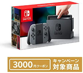 【中古】Nintendo Switch 本体 (ニンテンドースイッチ) 【Joy-Con (L) / (R) グレー】+ ニンテンドーeショップでつかえるニンテンドープリペイド番号3000
