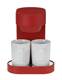 【中古】【未使用】±0 プラスマイナスゼロ コーヒーメーカー 2カップ(レッド) XKC-V110(R)