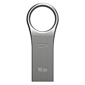 【中古】【未使用】シリコンパワー USBメモリ 16GB USB2.0 防水 防塵 耐衝撃 亜鉛 合金デザイン 永久 Firma F80 SP016GBUF2F80V1S