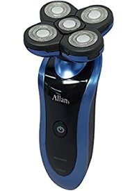 【中古】Allans 回転式 5枚刃 ブレード 洗える 充電 電動 髭剃り ウォッシャブル メンズ シェーバー MEBM-26