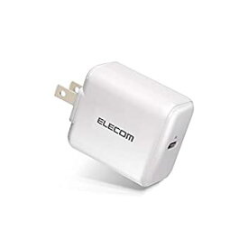 【中古】エレコム USB 充電器 ACアダプター コンセント [ スマホ /タブレット 対応 ] usb type c ×1ポート PD対応 18W 折畳式プラグ PSE適合 ホワイトフ