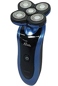 【中古】【未使用】Allans 回転式 5枚刃 ブレード 洗える 充電 電動 髭剃り ウォッシャブル メンズ シェーバー MEBM-26