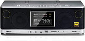 【中古】東芝 CDラジオ ハイレゾ対応 Bluetooth搭載 Aurex TY-AH1000(S) ブラック×グレー