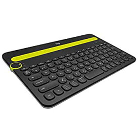 【中古】ロジクール ワイヤレスキーボード K480BK Bluetooth キーボード ワイヤレス 無線 Windows Mac iOS Android Chrome K480 ブラック 国内品