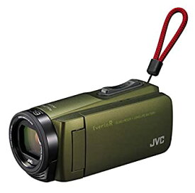【中古】JVCKENWOOD JVC ビデオカメラ Everio R 防水 防塵 32GB カーキ GZ-R470-G
