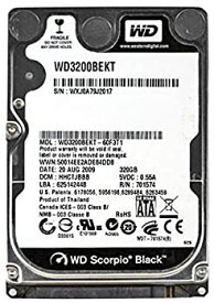 【中古】【未使用】WesternデジタルWD Scorpioブラックwd3200bekt???ハードドライブ???320?GB???sata-300?(wd3200bekt) -