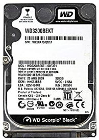 【中古】【未使用】Western Digital Wd Scorpio Black Wd3200bekt - Hard Drive - 320 Gb - Sata-300 (wd3200bekt) - [並行輸入品]