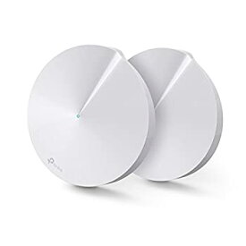 【中古】【未使用】TP-Link WiFi 無線LAN トレンドマイクロ セキュリティ デュアルバンド AC1300 3年間無料 2ユニットセット メッシュ Wi-Fi システム Deco M5【Ama