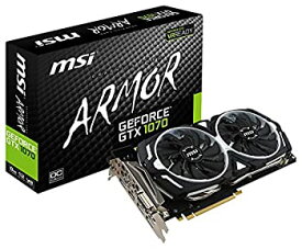 【中古】【未使用】MSI GeForce GTX 1070 ARMOR 8G OC グラフィックスボード VD6083