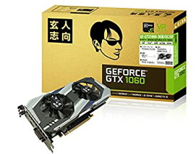 【中古】玄人志向 ビデオカードGEFORCE GTX 1060搭載 GF-GTX1060-3GB/OC/DF