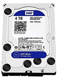 【中古】WD Blue 4TB Desktop Hard Disk Drive - 5400 RPM SATA 6 Gb/s 64MB Cache 3.5 Inch - WD40EZRZ