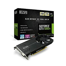 【中古】ELSA GeForce GTX1050Ti 4GB SP グラフィックスボード オリジナル1スロットファン VD6256 GD1050-4GERSPT
