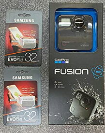 【中古】【国内品】 GoPro Fusion 360° カメラ MicroSDカード x 2枚 フルセット + GoPro公式限定ステッカー付属 CHDHZ-103-FW2