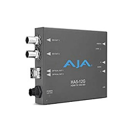 【中古】【未使用】Aja HA5-12G-T HDMI 2.0-12G-SDI ミニコンバーター シングルファイバー送信機付き