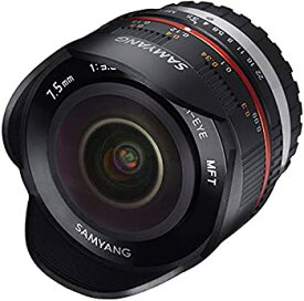 【中古】【未使用】SAMYANG 単焦点魚眼レンズ 7.5mm F3.5 フィッシュアイ マイクロフォーサーズ用 ブラック