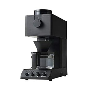 【中古】【未使用】ツインバード 全自動コーヒーメーカー ミル付き 臼式 3杯用 蒸らし 湯温調節 ブラック CM-D457B