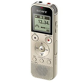 【中古】【未使用】ソニー ICレコーダー 4GB リニアPCM録音対応 FMラジオチューナー内蔵 ゴールド ICD-PX470F N