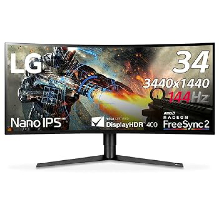 楽天市場】【中古】LG ゲーミングモニター ディスプレイ 34GK950F-B 34 